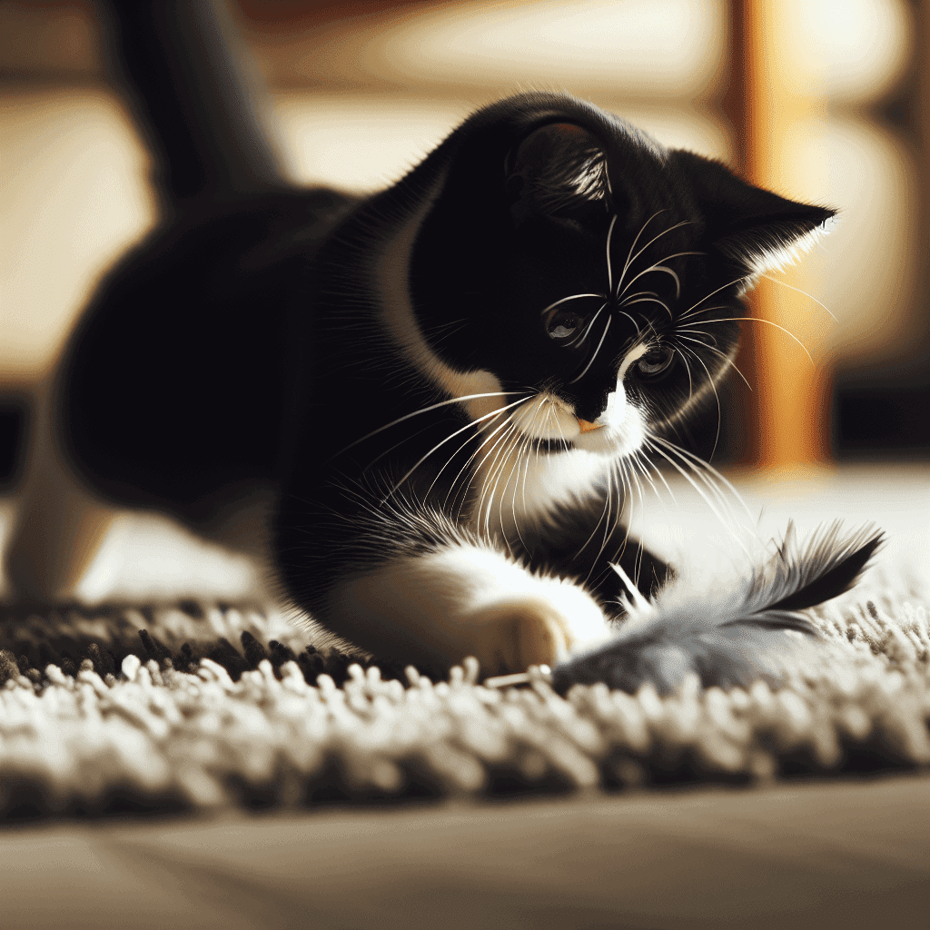 Black and White American Shorthairs cat

The American Shorthair is a popular breed among cat lovers, known for their friendly and docile nature.